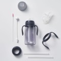 Kubek Mother-K "Basic" ze słomką i obciążnikiem 300 ml navy